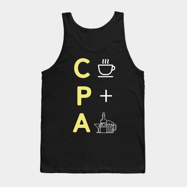 Funny CPA Certified Public Accountant Accounting Auditor Bookkeeper Tax Season Tank Top by mrsmitful01